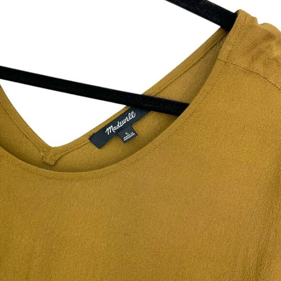 Madewell Downtown Tie-Back Dress Weathered Olive Size Large $118 MSRP - Picture 4 of 9